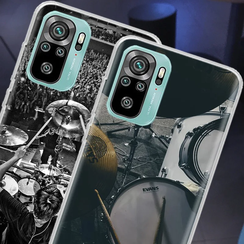 Drum Drummer Music Dj Phone Case For Xiaomi Redmi Note 12 11 Pro Plus 5G 12S 10S 11S 4G 11T 11S 11E 10 9T 9 9S 8 8T 7 Cover Soft