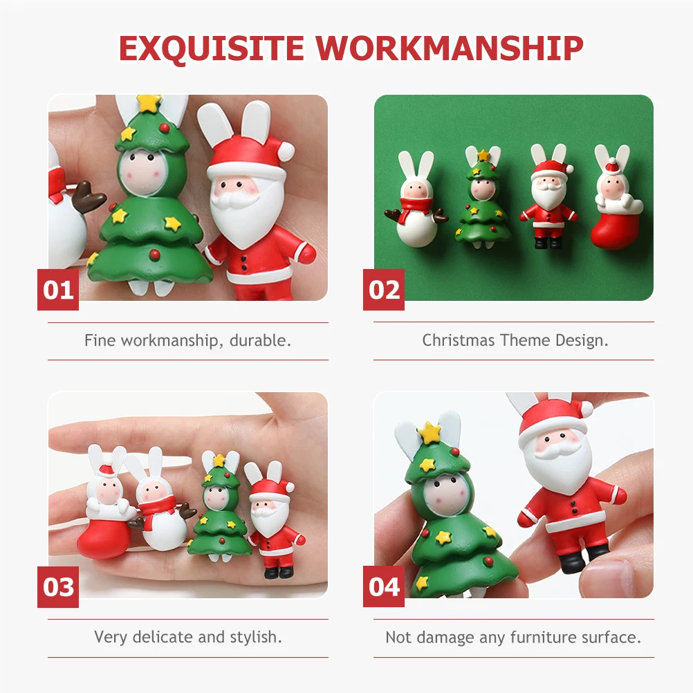 

2pcs Christmas Refrigerator Holiday Decorative For Home Locker Whiteboard Xmas Car Fridge Magnets Office Locker Decor Fridge