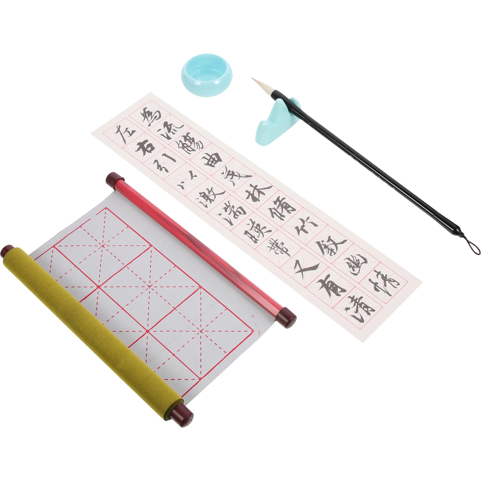 

1 Set Reusable Chinese Calligraphy Cloth Writing Paper Lightweight Portable Practice Set For Beginners Water Drawing Kit