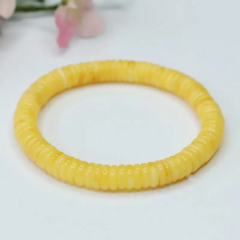 

Natural Amber Bracelet Healing Gemstone Bangles Women Fine Jewelry Genuine Baltic Yellow Amber Bracelets Girlfriend Mom Gifts