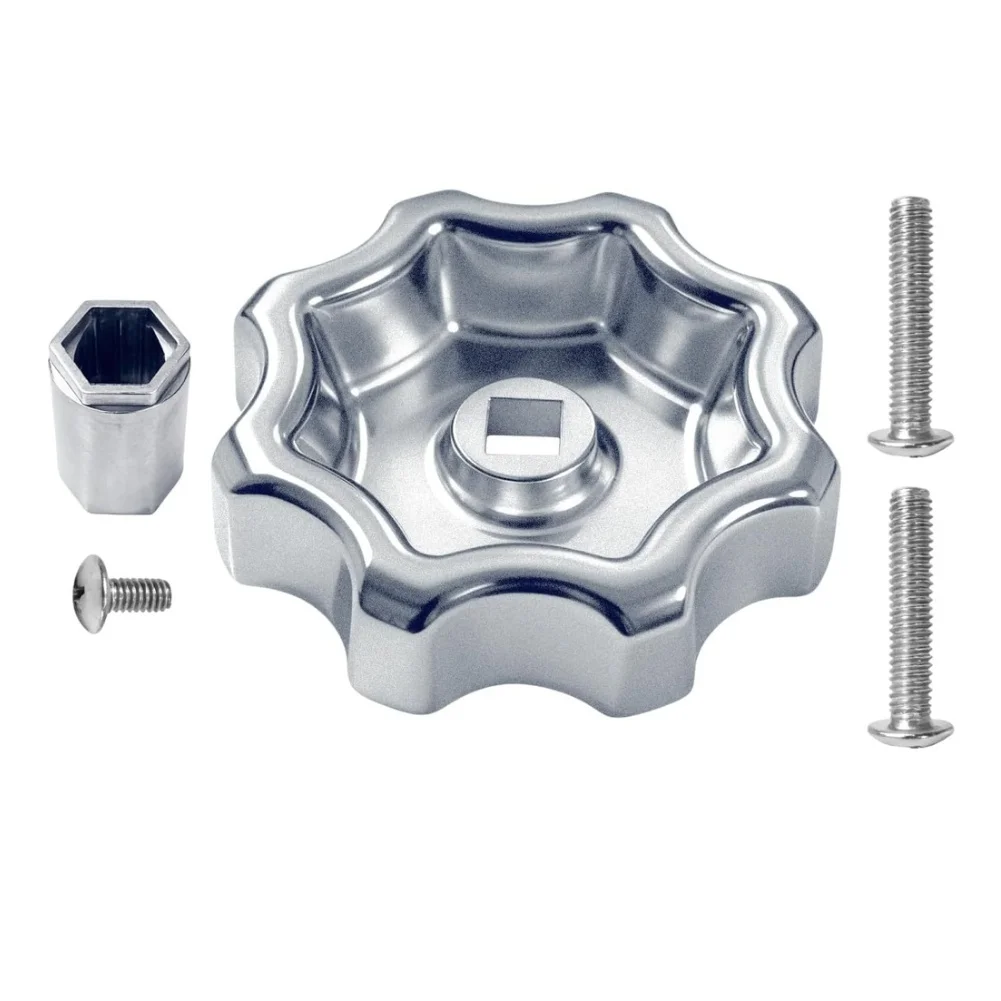 Outdoor Spigot Handle Replacement Zinc Alloy for 10006 Faucet Suitable for Round Broach 8 Point 12 Point and Square Broach Sizes