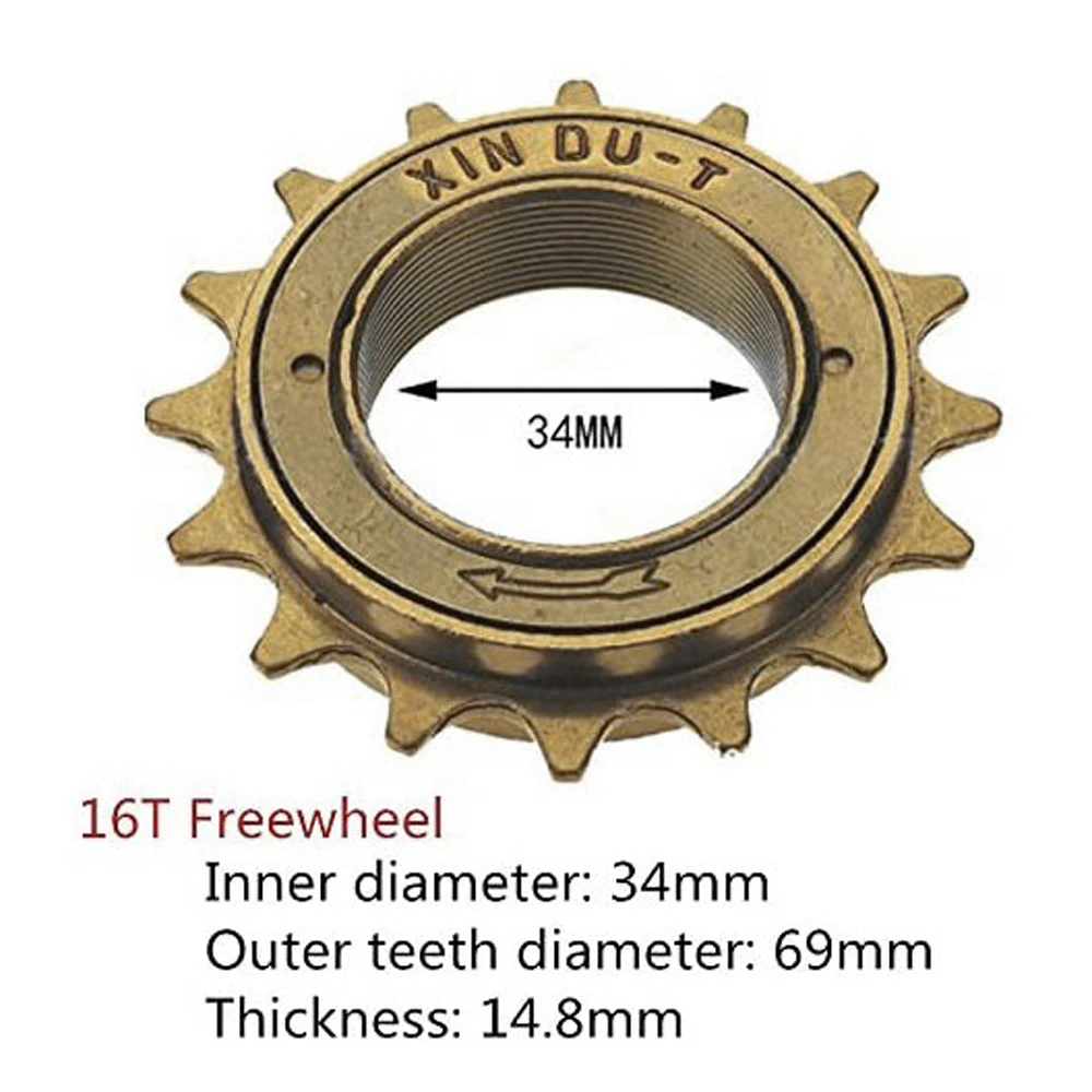 Bicycle Cycling 12T/14T/16T Bike Gear Single Speed Freewheel Bicycle Freewheel Bike Freewheel Sprocket Sprocket Bicycle