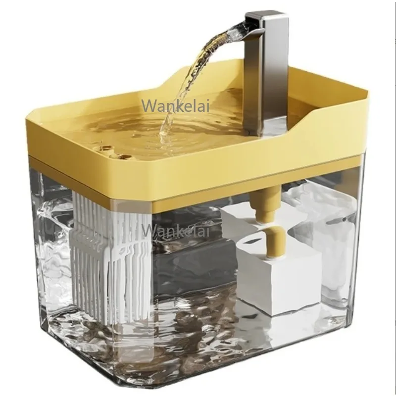Large Capacity Living Water Cycle Pet Silent Water Out Kitty Electric Drinker Pet Supply Water Feeder Ten Sets