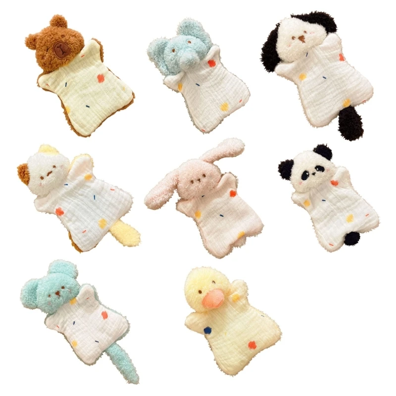 漫画の動物ハンドパペット抱き人形幼児プレゼント快適おもちゃフィギュア 15UB