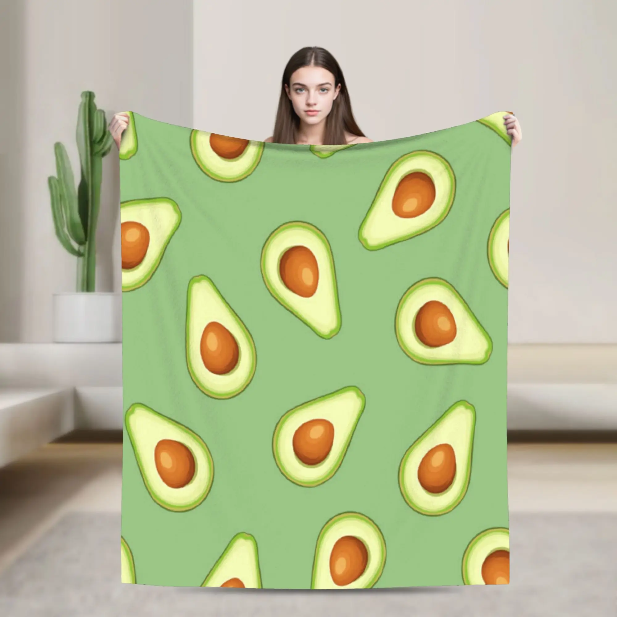 Warm Soft Blanket Kids Adult Decorative Cute Fruit Vegetable Throw Blanket  Flannel Bedspread For Living Room Sofa Bed Cover