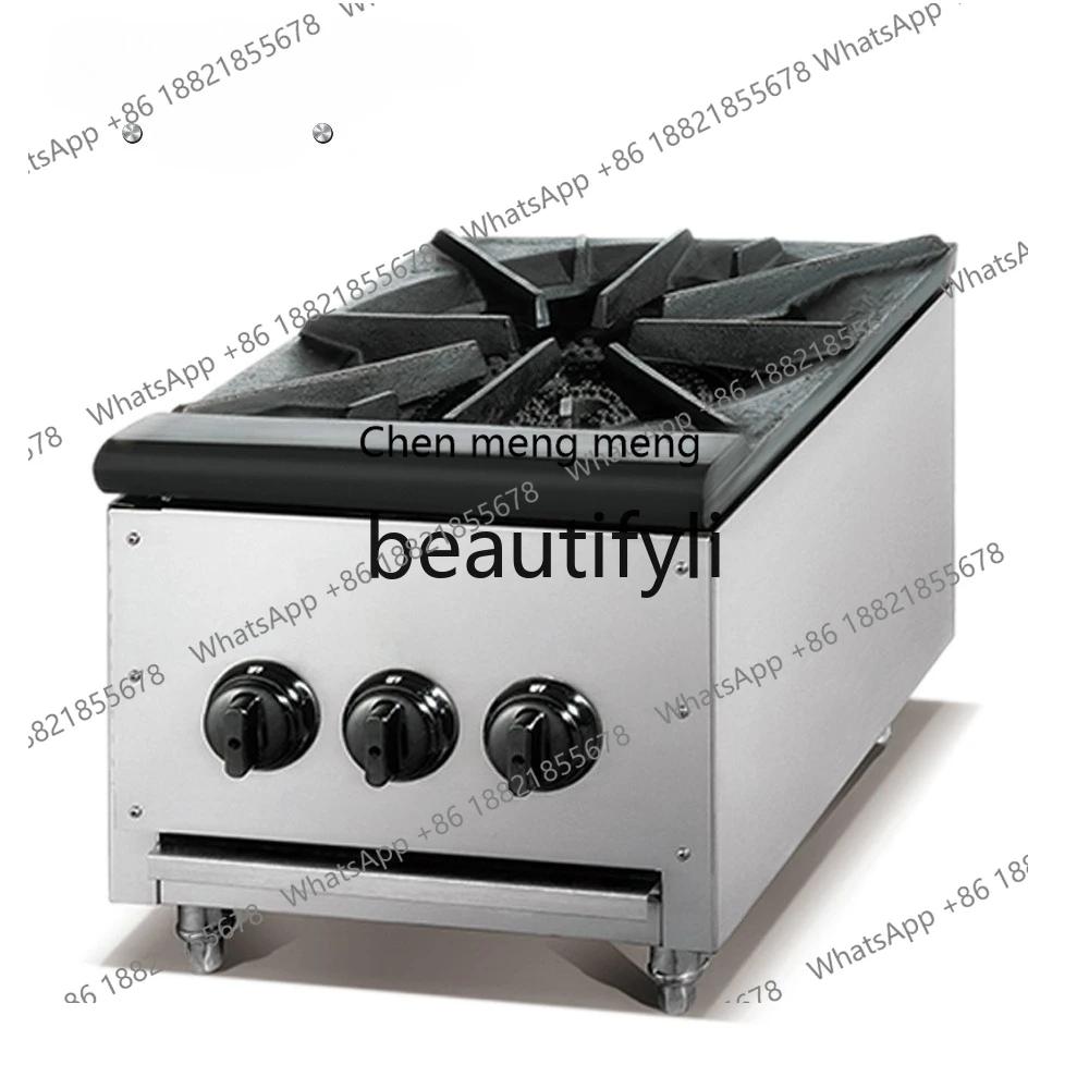 

Z189 Коммерческая газовая плита с одной головкой, кастрюля для столовой, кухни, газовая плита с двумя концами, плита с одним глазком, плита