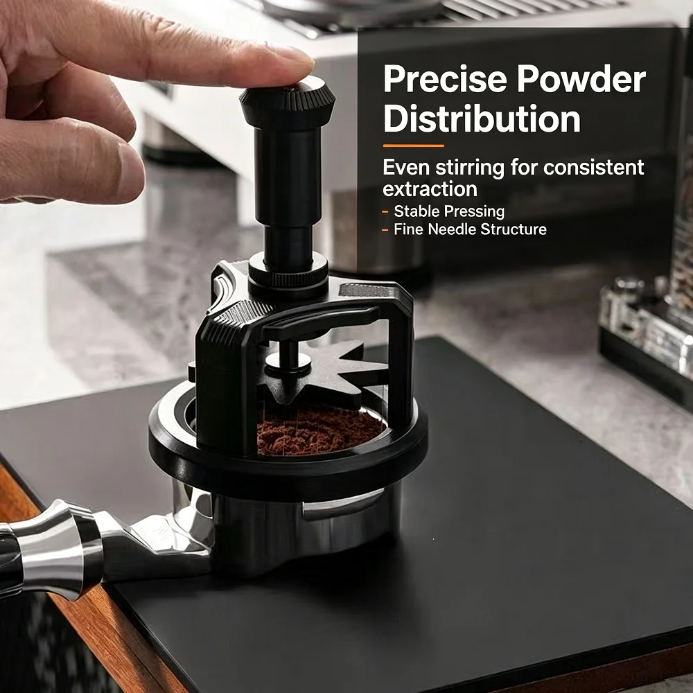 Magnetic Rotary Espresso Stirrer Needle Distributor 51Mm 54Mm 58Mm Wdt Tool Home Barista Coffee Making Accessory - view 3