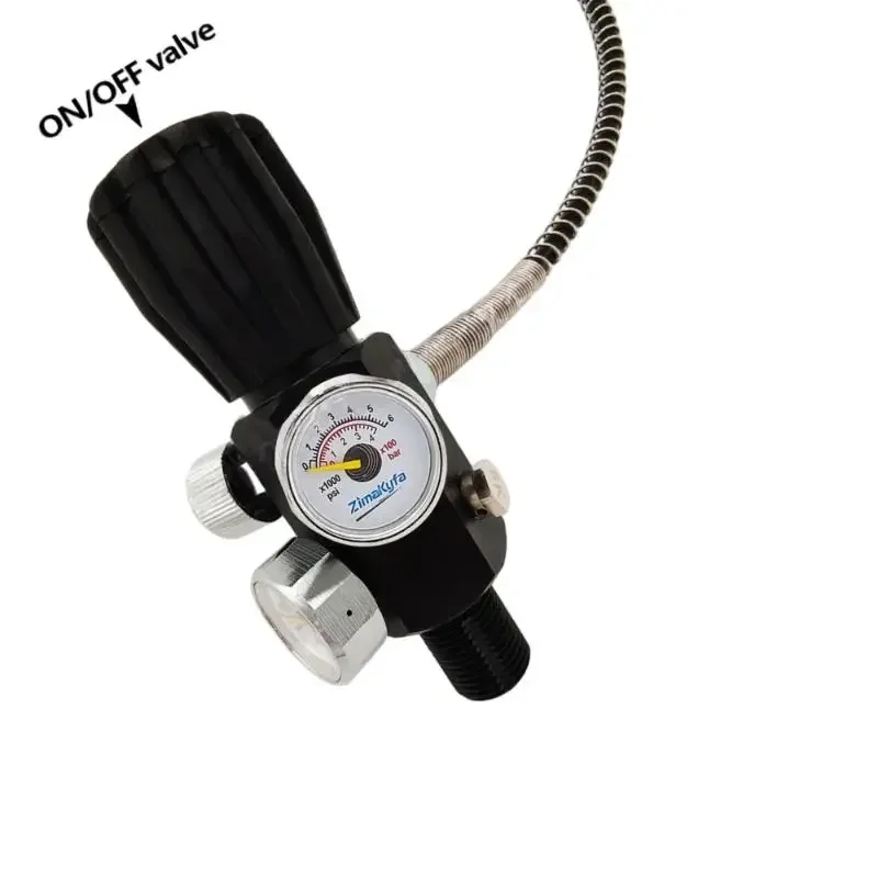 

1Pcs Charging Scuba Tank Diving Accessories HPA Valve Fill Station Adapter 6000psi/400bar With 50cm Hose Dual Gauge