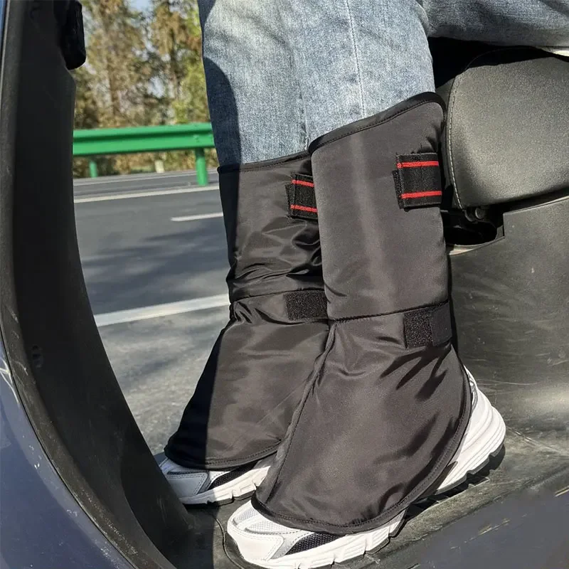 

Windproof Ankle Protector Thickened Warm Leg Foot Covers for Motorcycle Riding Skiing Cycling Outdoor Winter Cold Proof Fleece