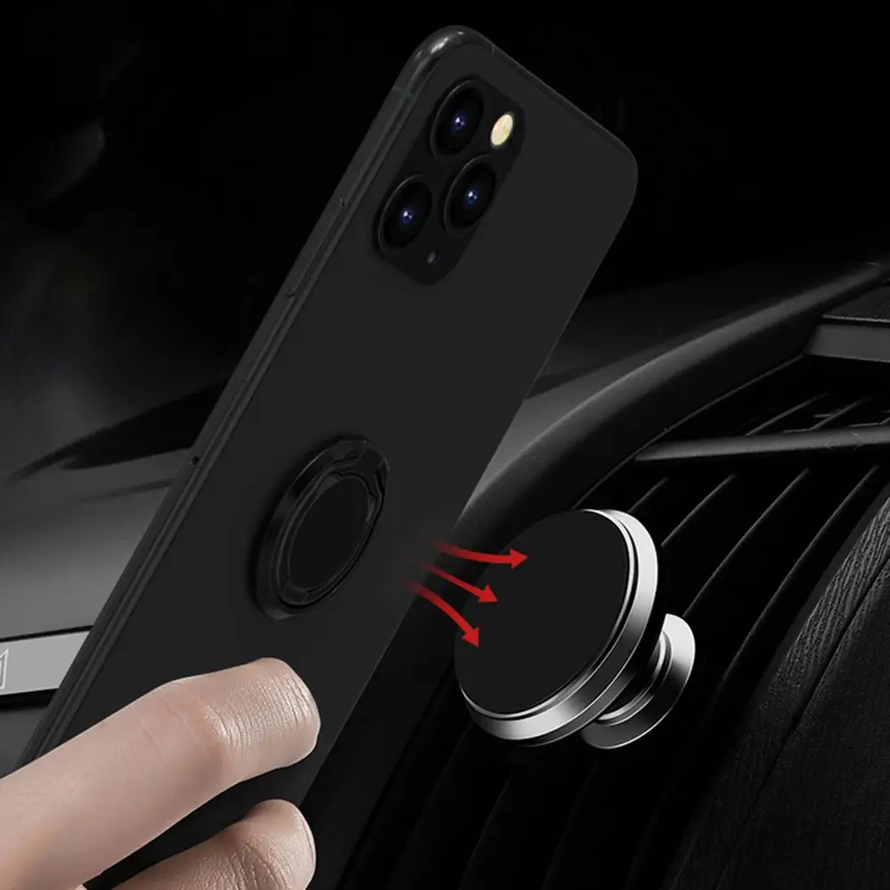 360 Rotation Foldable Mobile Phone Stand Back Ultra Thin Phone Ring Holder Multi Angle Portable For Desk Metal Finger Kickstand