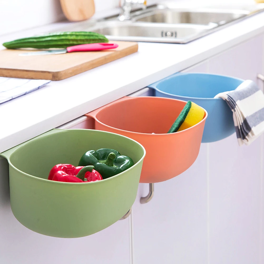 

2 Pcs Hanging Trash Can Bin Compost Cabinet Door Mounted Garbage Kitchen Office