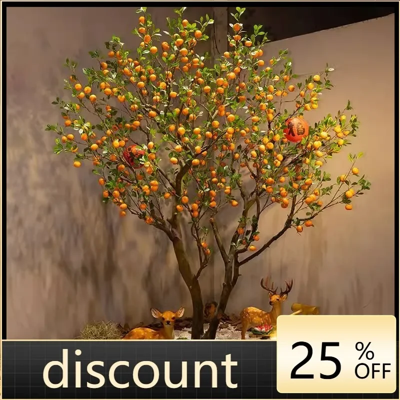 LH simulated orange tree indoor and outdoor decoration new Chinese fake tree green plant landscaping zen