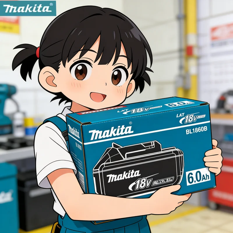

100% Original Makita power tool Battery, 6.0Ah Makita 18V Battery, for Makita BL1860B BL1840 BL1830B BL1850B BL1850 BL1815
