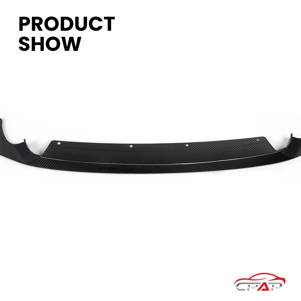 حقيقي جاف ألياف الكربون الجبهة الشفاه الناشر الوفير الفاصل الشفاه الجسم أطقم لسيارات BMW M2 سلسلة F87 LCI MP نمط 2019-2022