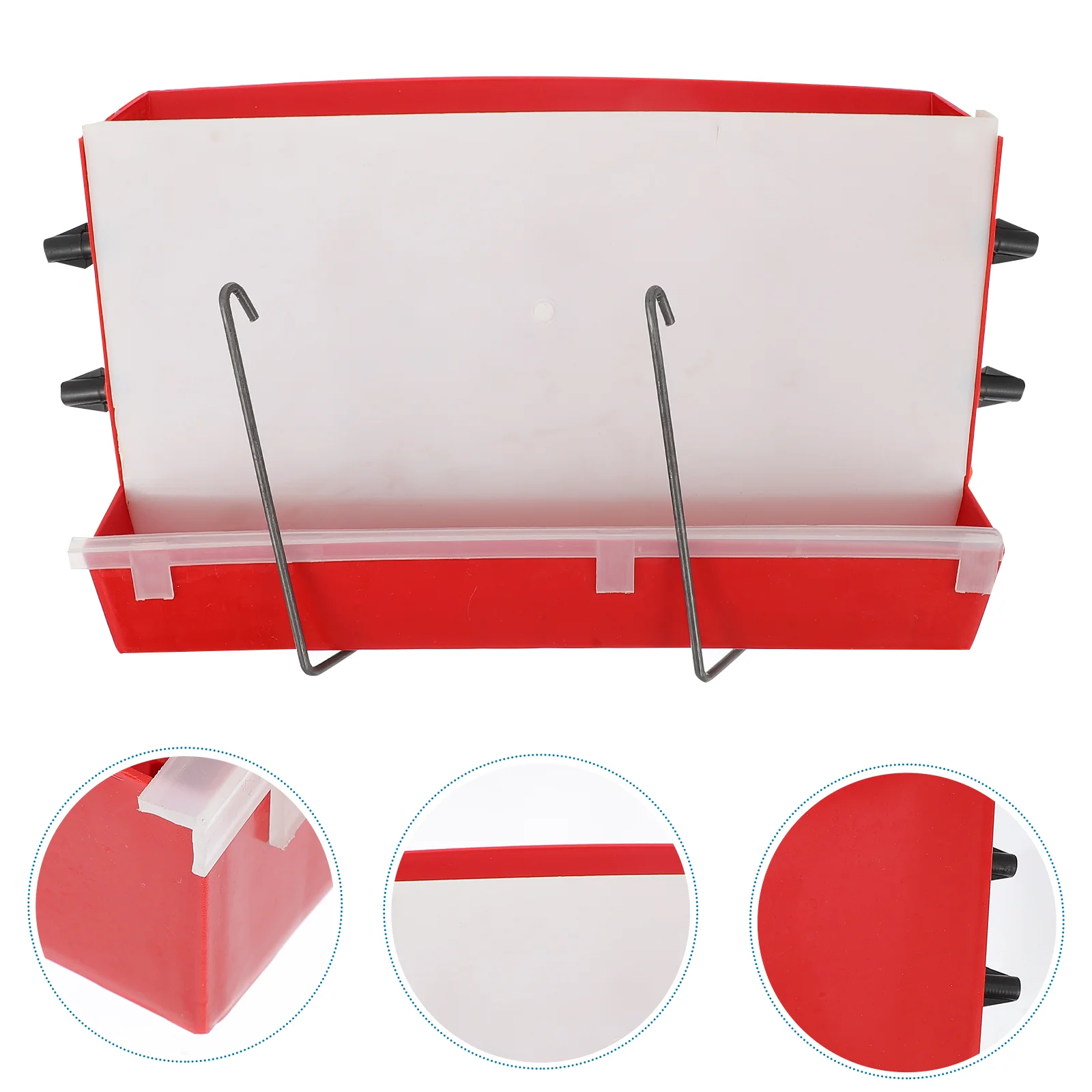 

Automatic Feeding Box Quail Food Container Bird Feeders for Outdoors Ladder Design Abs Poultry Cage Plastic Tool Pet