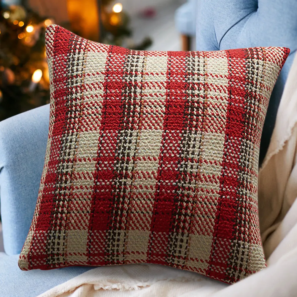 Christmas Decorative Pillow Covers Throw Pillow Covers Soft Plush Pillowcase for Couch Sofa Holiday Festivals Winter Home Decor