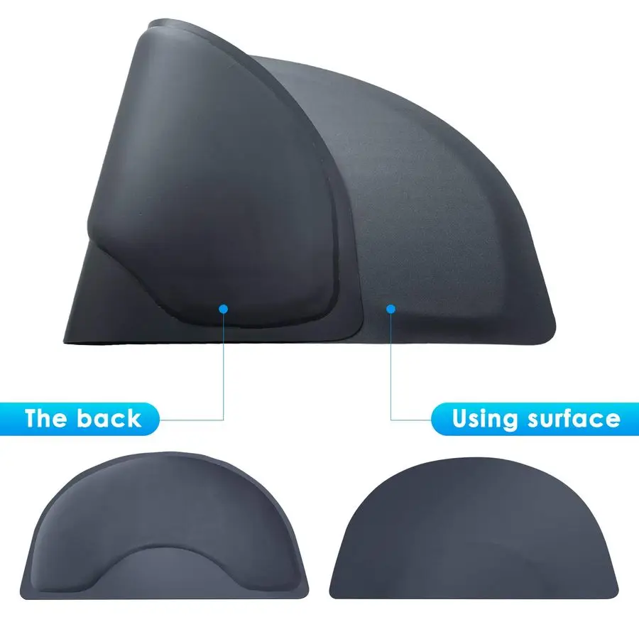 الحصير لمصفف الشعر مكافحة التعب الدائمة 3x4 الحلاق صالون الحلاقة الحصير الأسود شبه دائرة مصفف الشعر حصيرة لكرسي الصالون 1 2 Th