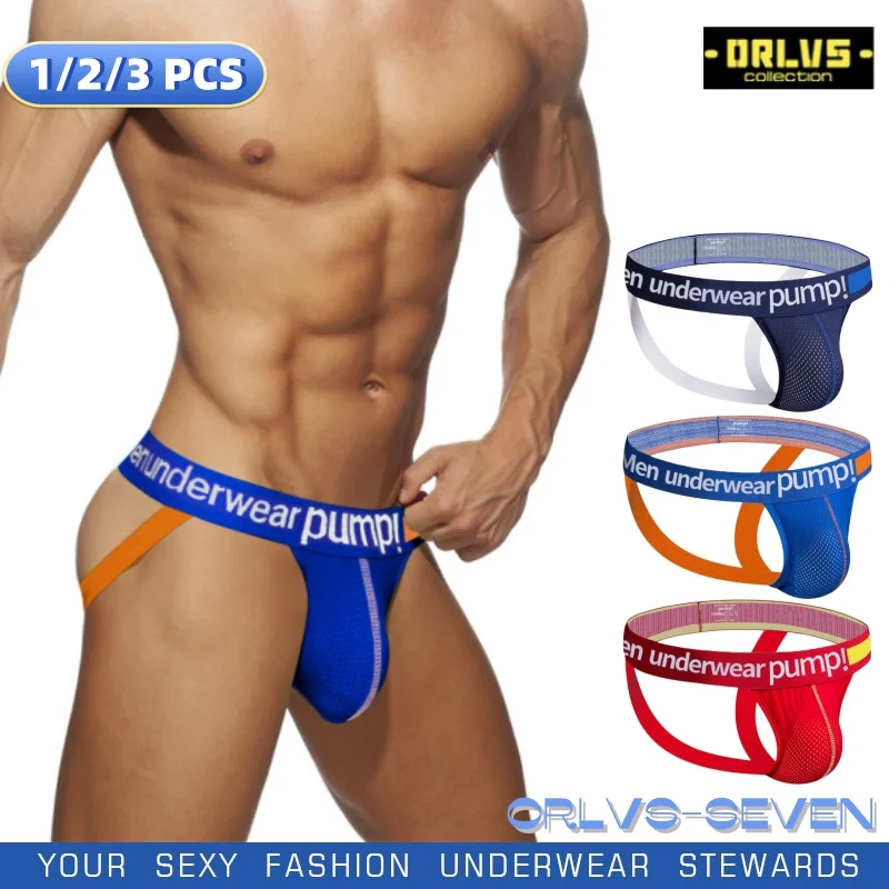 

1/2/3 PCS Men Underwear Brief Underpants Independent U-shaped Convex Pouch in Crotch Area Slip String Thong Breathable Cotton