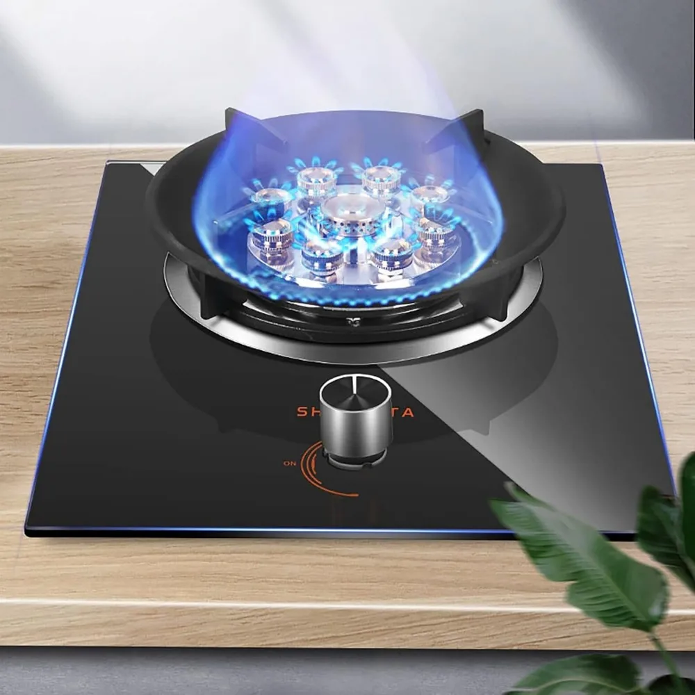 Burner Gas Cooker gas hob Built-in Gas Hob, Table Top Cooking, Portable Lightweight Gas Stove Single Burner， Easy To Use/Compact