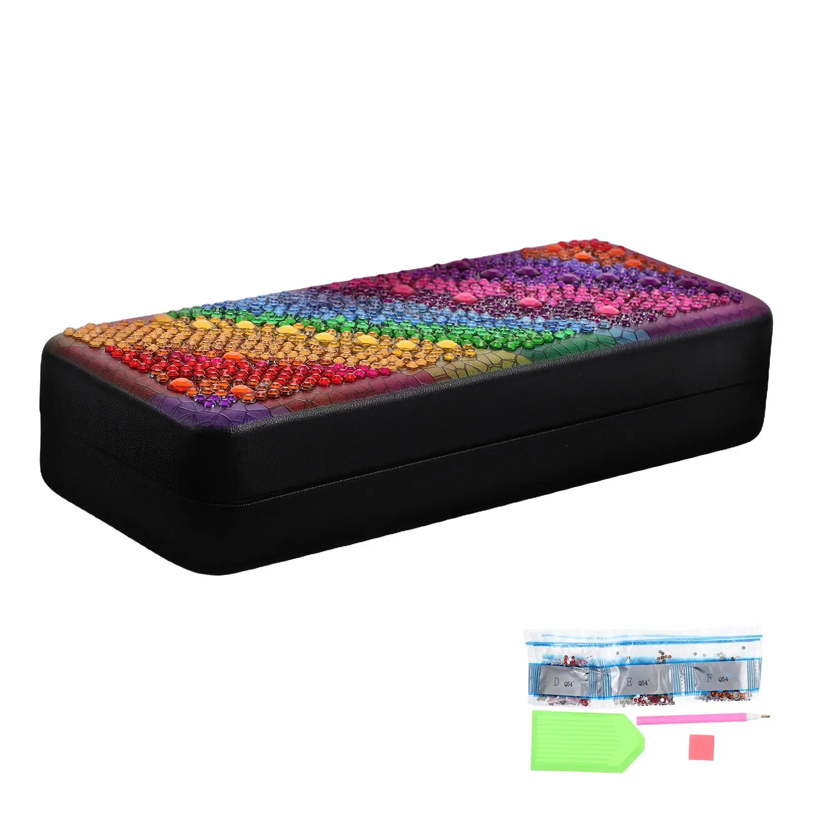 

Diamond Painted Glasses Case Cartoon Eyeglass Sunglasses The Pet Eyewear Storage Organizer