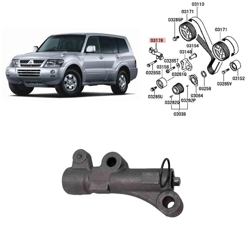 

1 Piece Timing Tensioner For Pajero V73 V93 V97 Time Gauge Tensioner Chain Top For Formal Belt Tensioner MD362861 Genuine Parts