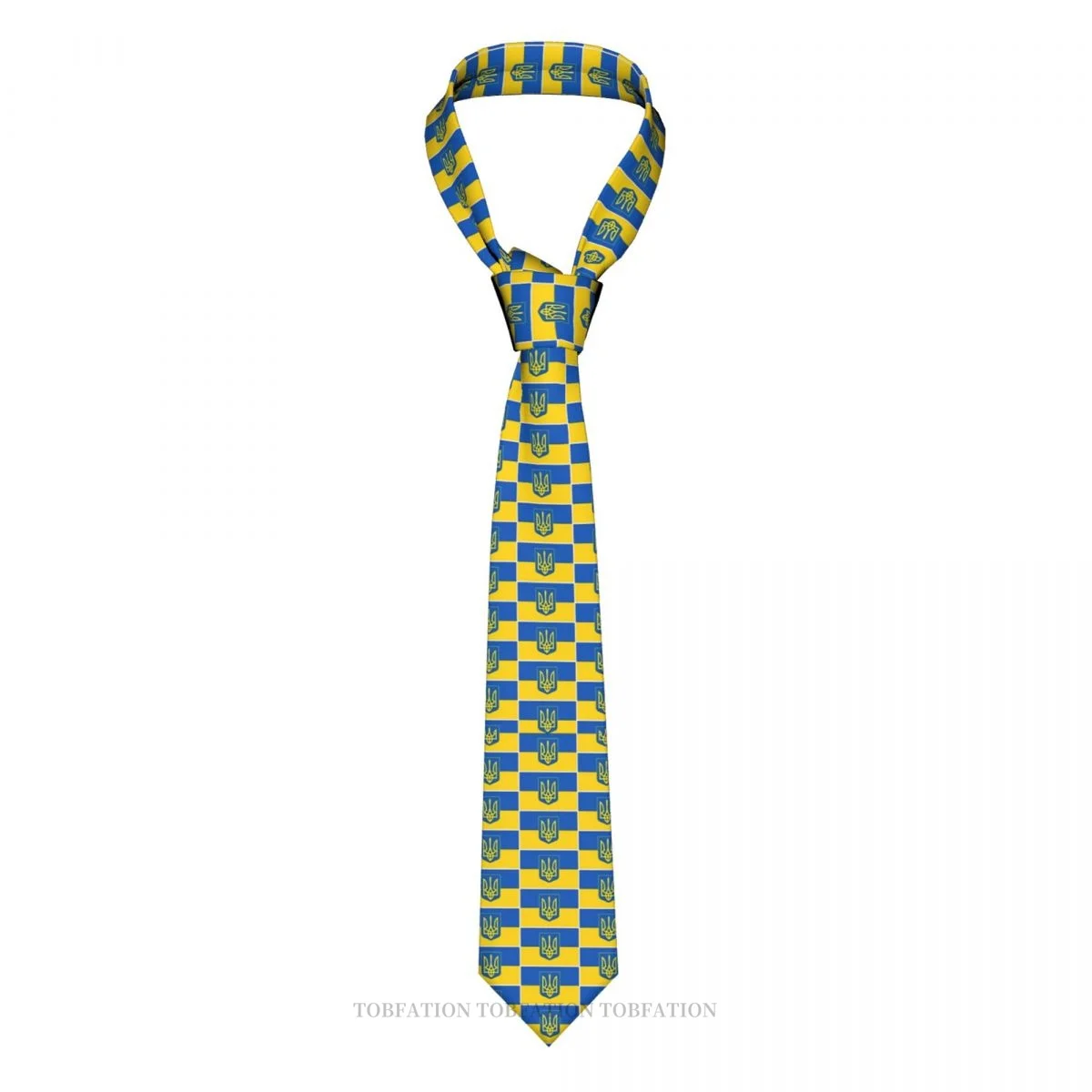 Ukraine New 3D Printing Tie 8cm Wide Polyester Necktie Shirt Accessories Party Decoration