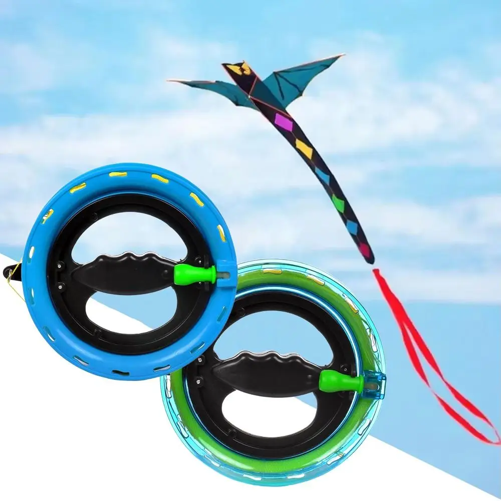 Outdoor Spel met String Kite Reel 14/16/18 cm Twisted String Lijn String Spool Handvat Tool ronde Blauwe String Vliegen