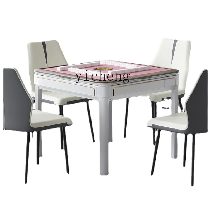 Zk New Mahjong Machine Automatic Dining Table Dual-Use Dining Table Integrated Mute Roller Coaster Four-Mouth Machine