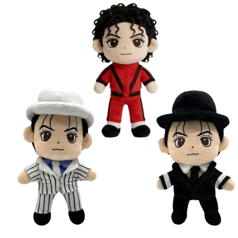 

Michael Plush The Legendary Singer and Dancer Soft Stuffed Cute Plushies Doll Desktop Decoration Holiday Gifts Collection Toys