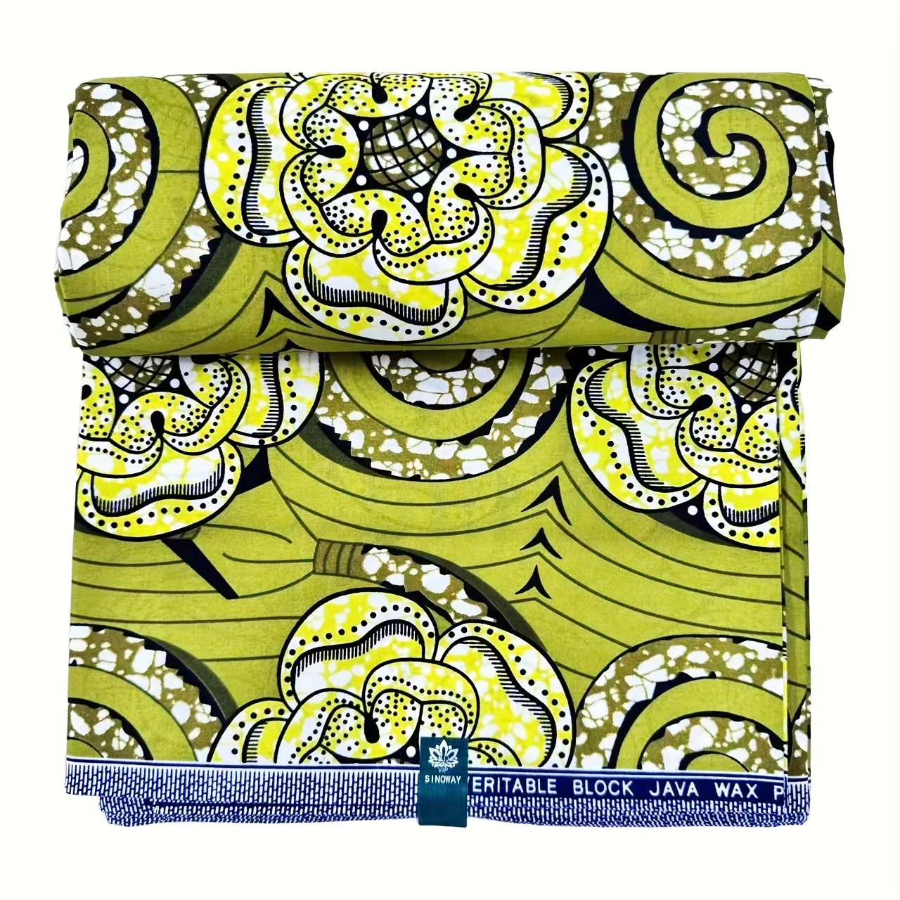 6 ياردة خمر نمط الأزهار الحمراء والزرقاء أنقرة الأفريقية المطبوعة النسيج، تستخدم للخياطة والحرف اليدوية ومشاريع DIY #4