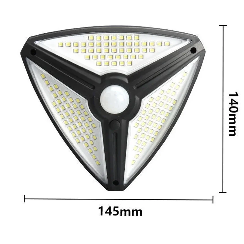 Luci solari da esterno, 138 led/150 COB luci sensore di movimento solare, impermeabile, luce di sicurezza per parete, posta, via