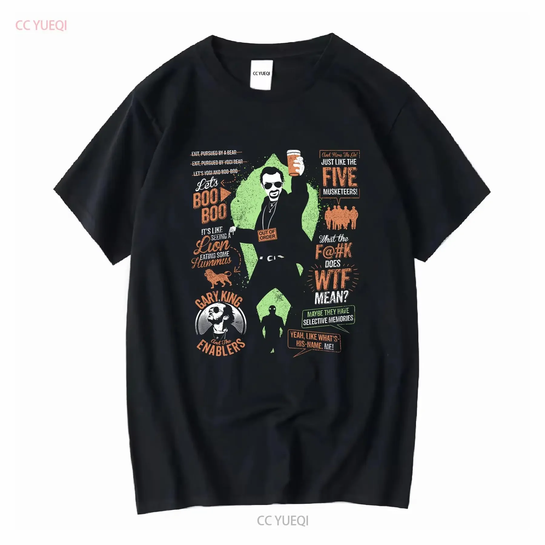 GARY KING ENABLERS CONCERT CAMISETA Cornetto Trilogy WORLDS END Película 2XL CORTO vintage Lavado Ropa de diseñador cómoda