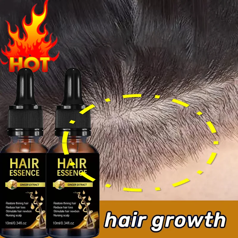 Aceite esencial para el crecimiento del cabello, nutritivo para reparación de cabello seco y dañado, rizado, suave, brillante, hidratación profunda, grasa