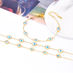 1 set of circular flower Fritillaria magic eye women's minimalist style stainless steel plated 18k gold bracelet