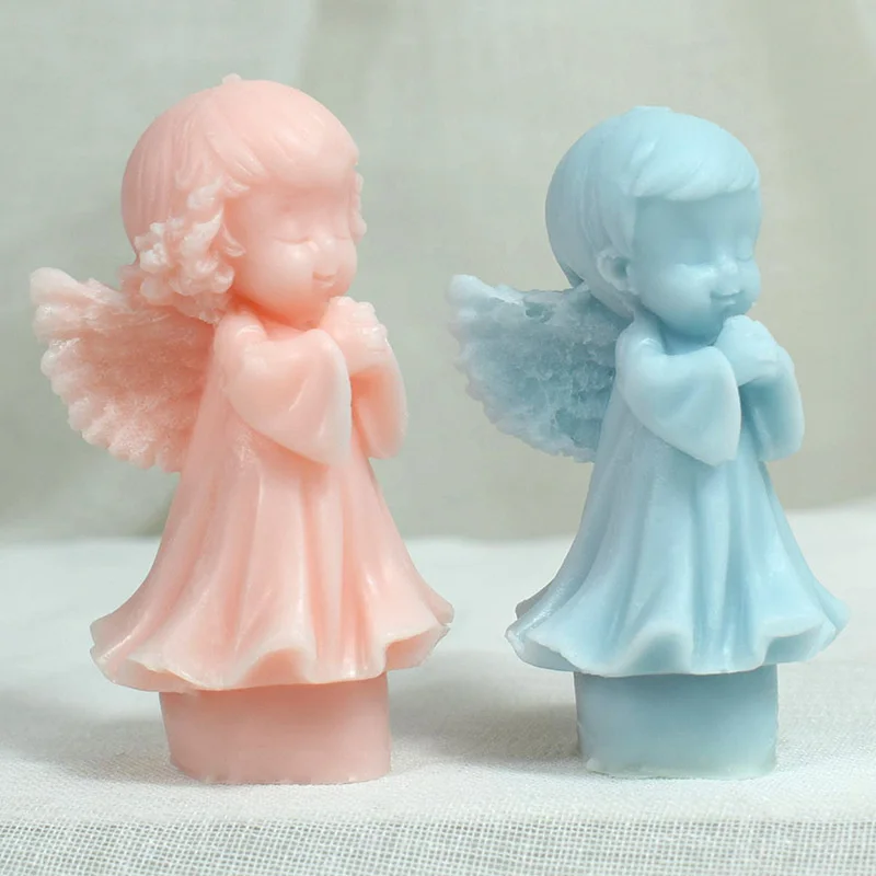 Angel Girl Stencil Baking Silica Gel Easy To Clean Has Many Uses Candle Handmade Cake Mold Aromatherapy Gypsum Soap Mold Diy