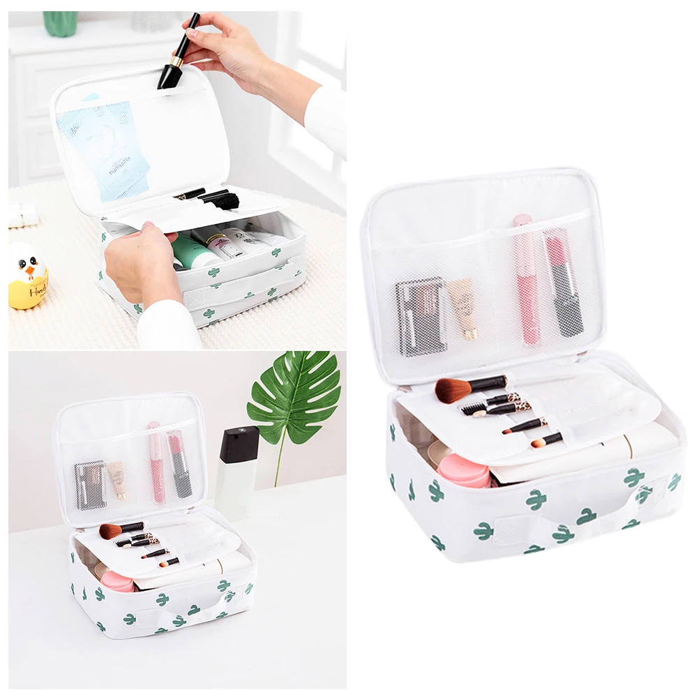 

Thickened Makeup Bag Travel Portable Case Large Capacity Oxford Cloth Women Pouch Toiletries Storage