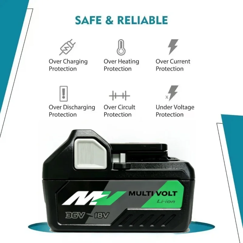 Rechargeable HiKOKI Original 18V 5000mAh 8000mAh Power Battery long cycle service life for Hitachi construction site power tools