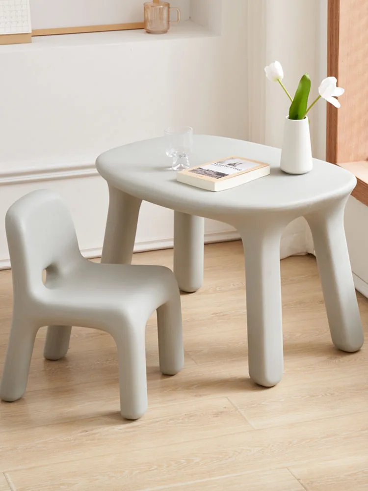 Table et chaise nordiques personnalisées pour filles, meubles en plastique, écriture scolaire, petit bureau, créatif, salon, étude, étudiants