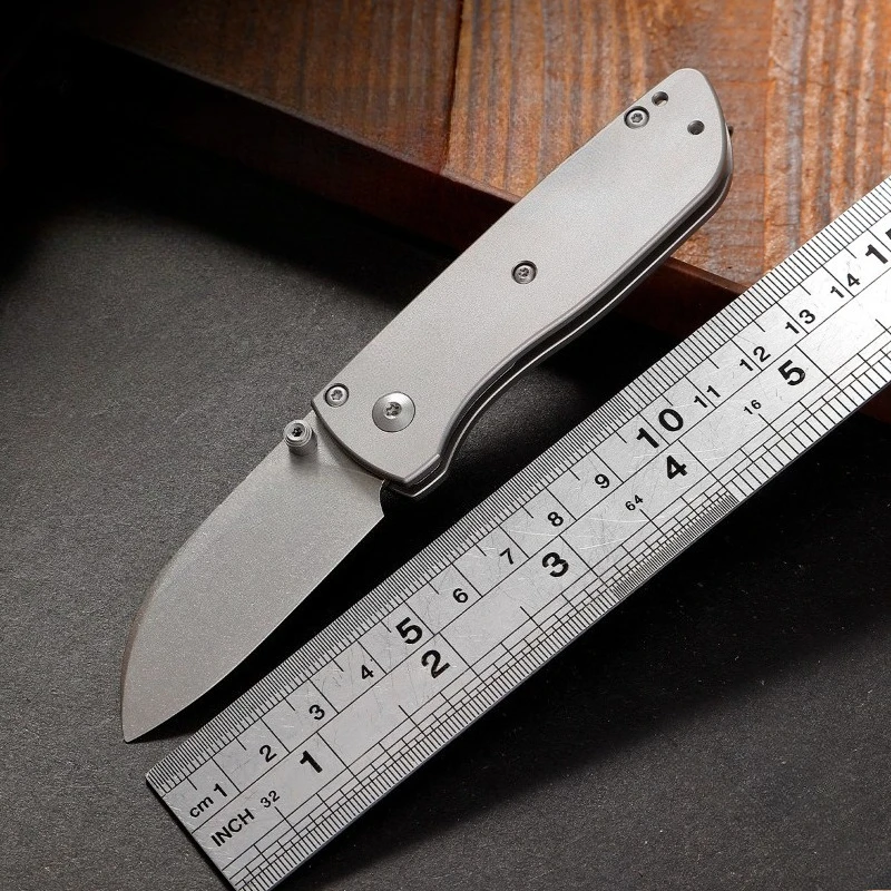 

MiNi 535 S30V стальной обработанный с ЧПУ пескоструйный титановый сплав портативный уличный складной карманный нож кемпинг выживания фруктовый нож