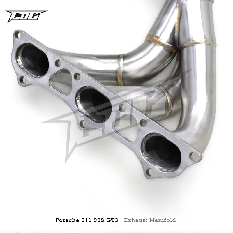 Auto Catted Spruitstuk Header voor Porsche 911 992 Carrera GT3 4.0 2017-2024 Motor High Flow Katalysator Downpipe header Race Uitlaat