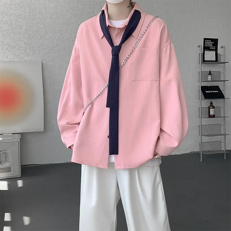 

Men's And Women's Dopane Retro Design Casual Loose Polyester Fiber irt with Sa Dra Sle Spring Season Long Sve
