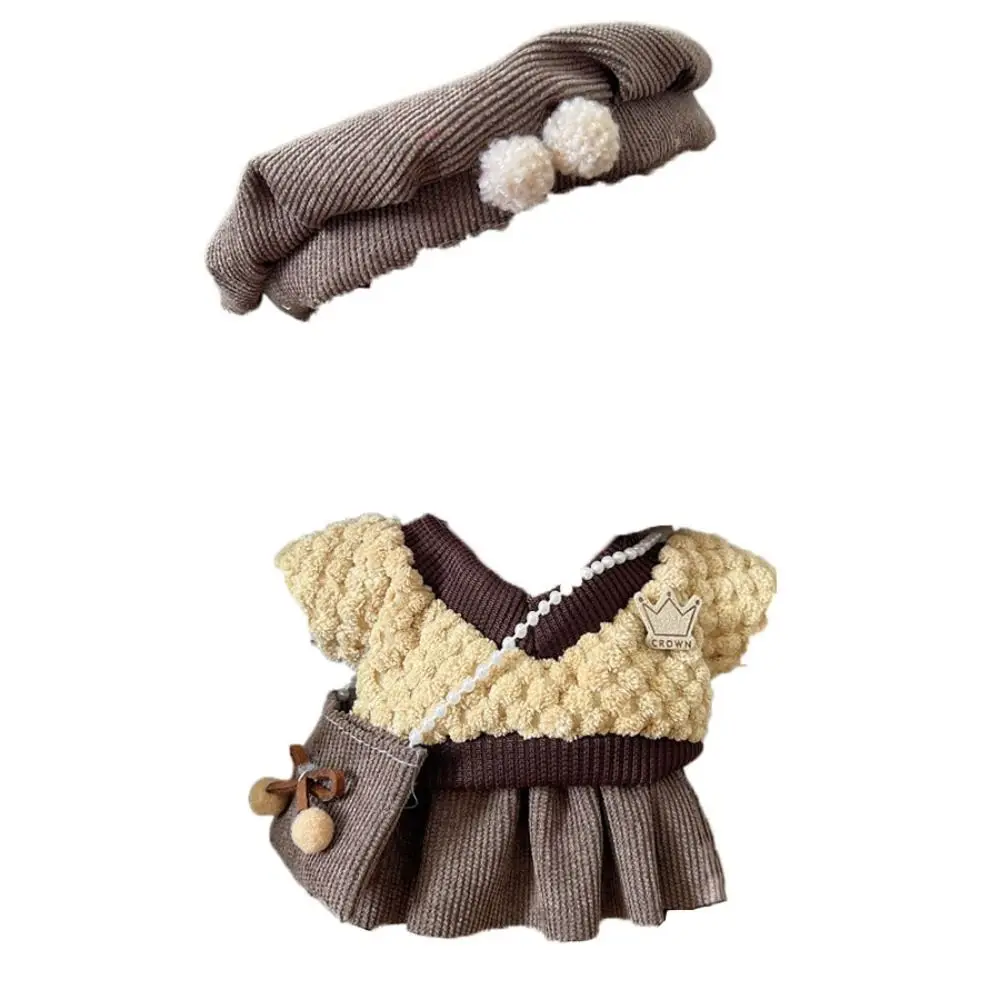 1 مجموعة فستان 20 سنتيمتر ملابس دمى القطن DIY بها بنفسك الملابس Kawaii ستار ملابس دمى دعوى الزي البسيطة لا سمات دمى الملابس