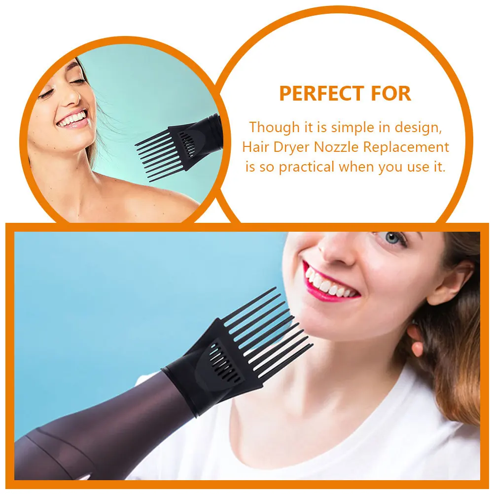 

5Pcs Reusable Hair Dryer Nozzle Comb Attachment Universal Blow Dryer Nozzle for Frizz Reduction Smooth Healthy Hair Styling