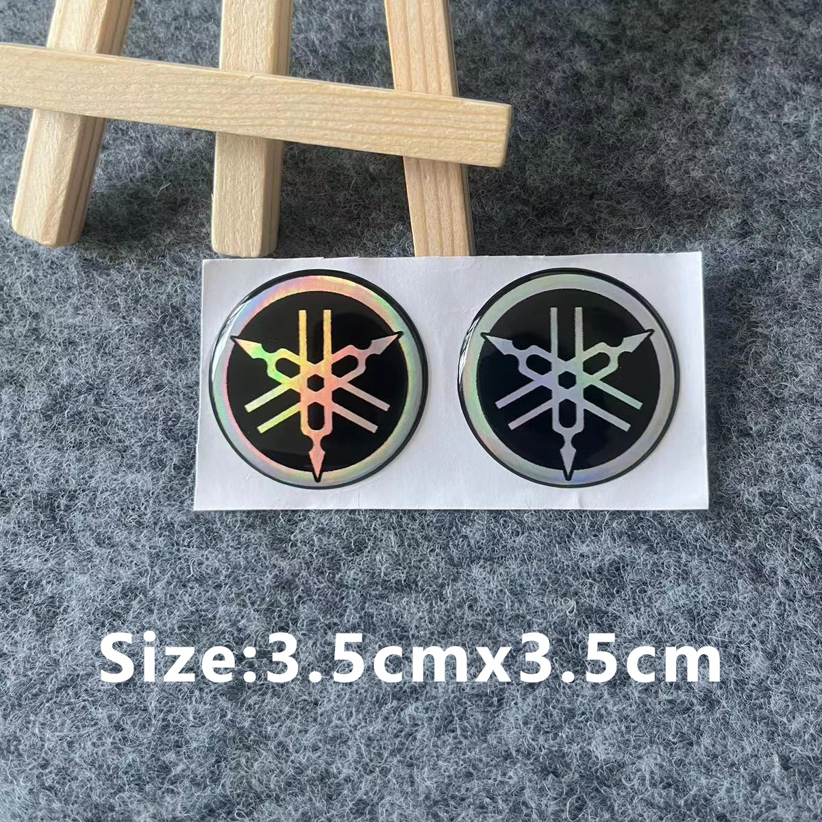 For 3D Yamaha Sticker Laser Motorcycle Logo Decal image 4