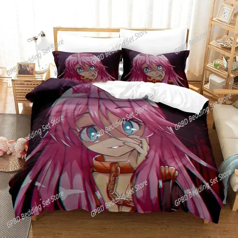 Anime Redo of Healer  Comfortable Duvet Quilt Cover Pillowcase Bedding Set Children Bedroom Decoration Home Textile
