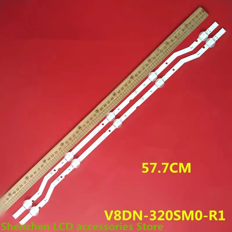 Tira de luz de fundo LED para Samsung, 32 polegadas, V8DN-320SM0-R1, V5DN-320SM0-R4, R5, BN96-46575A, 57,7 cm, 5LED, 100% novo