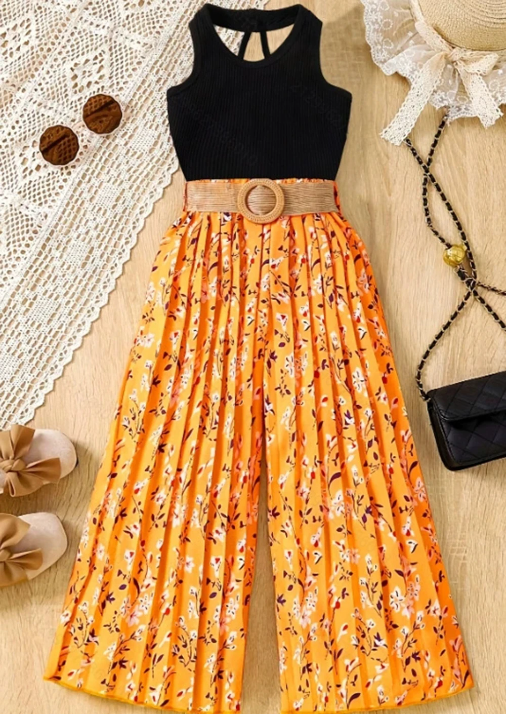 5 6 8 10 12 14 سنة الصيف الفتيات مجموعة ملابس سترة أنيقة تحمل شعار لعبة البيسبول + السراويل واسعة أرجل 2 قطعة الفتيات الدعاوى هدية عيد ميلاد الاطفال الملابس