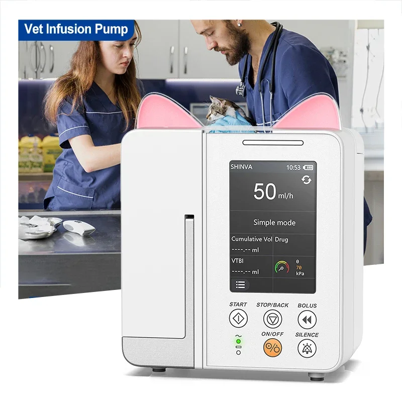 2026OLIVE VET-P6 Pet Cat Dog Hospital Mobile Veterinary  Pump for Vet Clinic