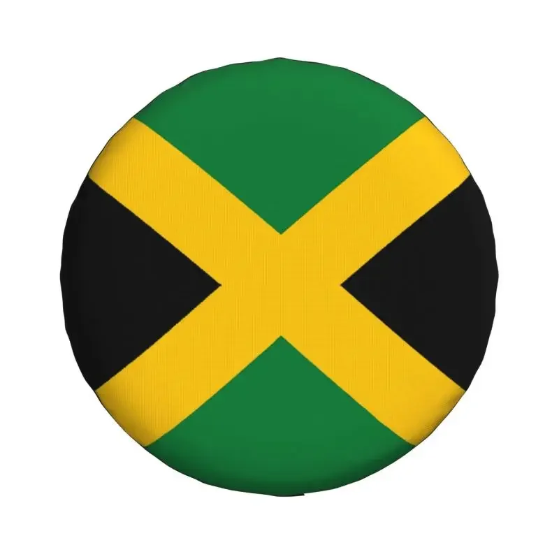 Jamaican Flag Spare Wheel Tire Cover for Toyota RAV4 Prado Patriotism Jeep RV SUV Trailer Vehicle Accessories 14