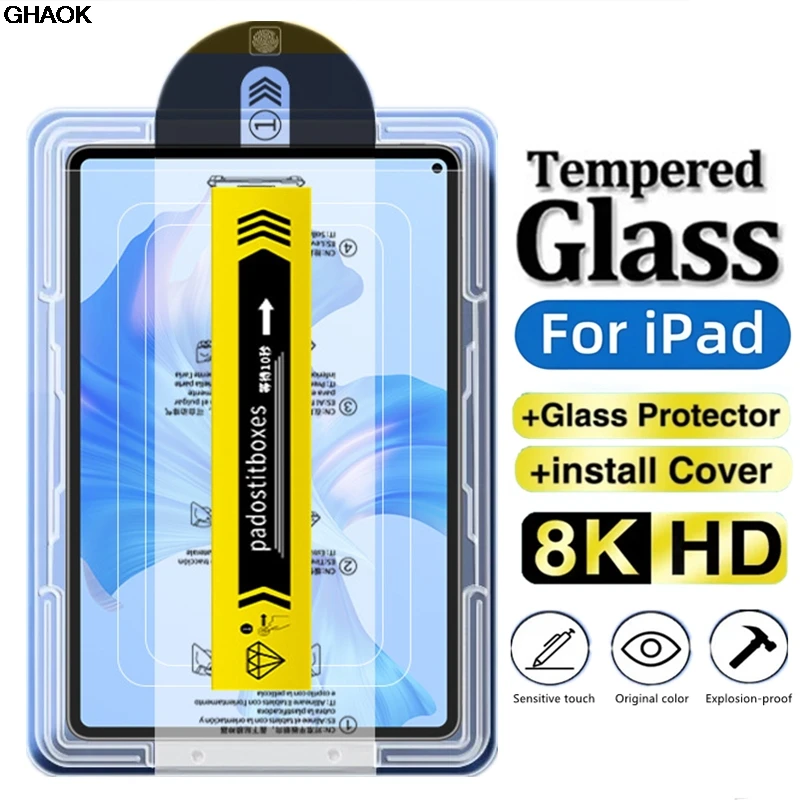 

Светопропускающее закаленное стекло AR для iPad Pro 13 11 10 12,9 M4 M3 M2 10t 9t для iPad Air Mini 6 7 Защитная пленка для экрана
